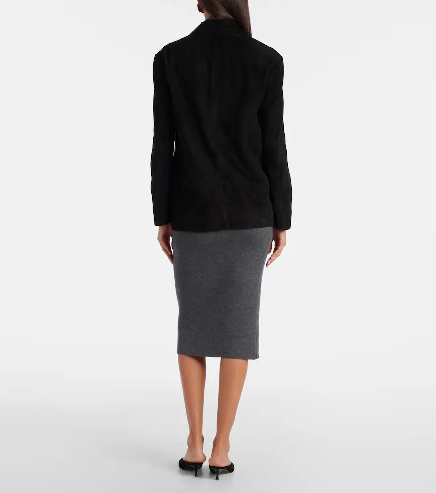 Nour Hammour Opus suede blazer | Thumbnail 4