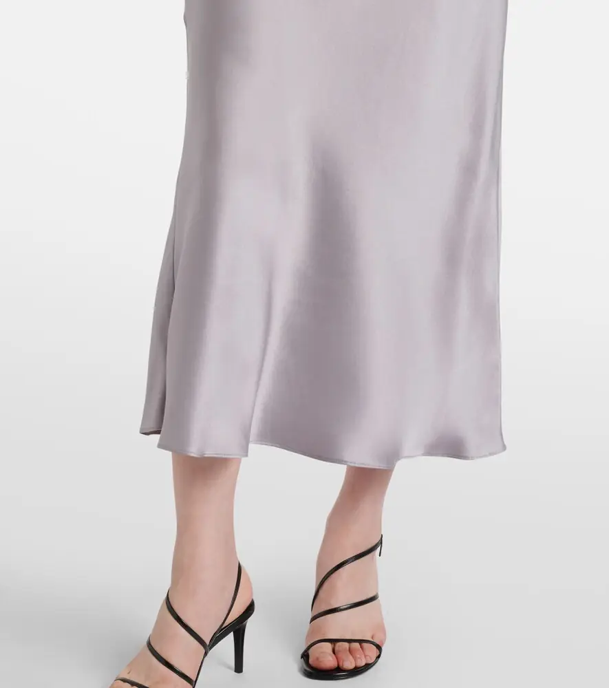 Rodarte Floral-appliqué silk charmeuse slip dress | Thumbnail 4