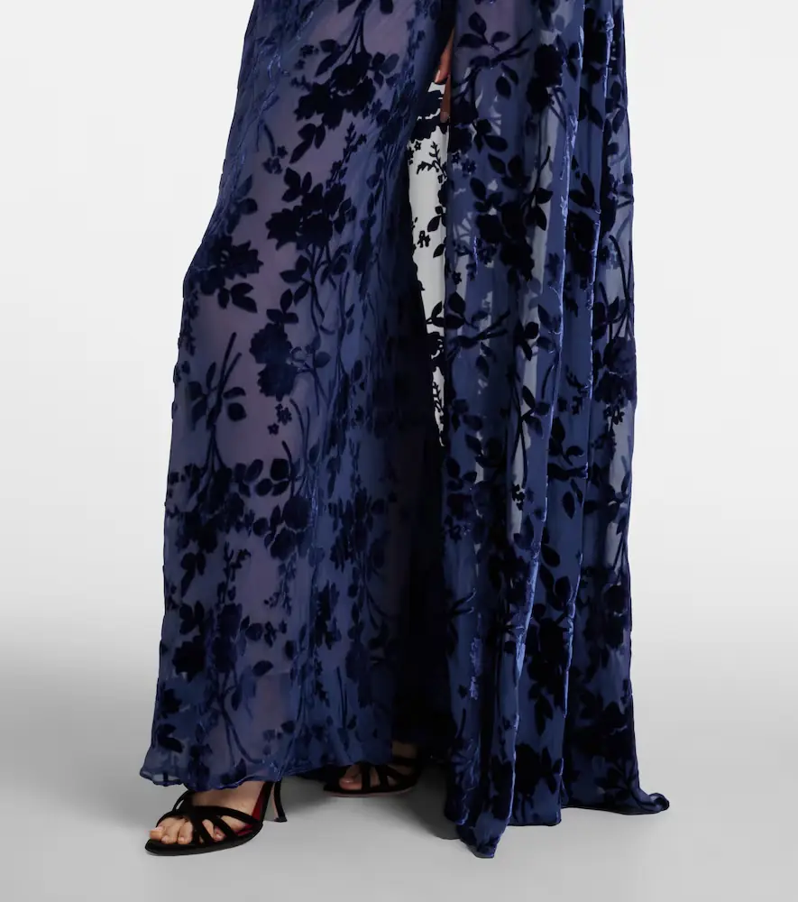 Rodarte Caped off-shoulder jacquard maxi dress | Thumbnail 2 Rodarte Caped off-shoulder jacquard maxi dress | Thumbnail 2