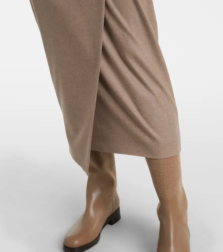 Max Mara Bingo cashmere-blend wrap skirt | Thumbnail 4 Max Mara Bingo cashmere-blend wrap skirt | Thumbnail 4