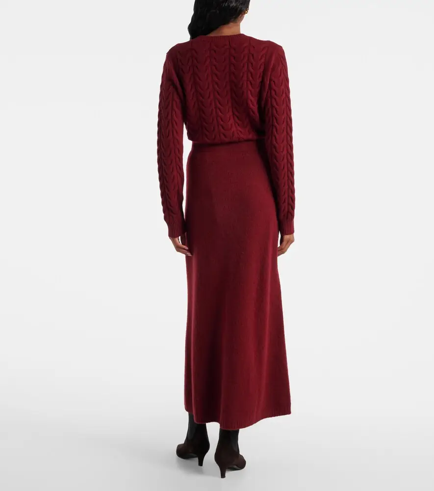 Max Mara Dorina cashmere-blend maxi skirt | Thumbnail 4 Max Mara Dorina cashmere-blend maxi skirt | Thumbnail 4