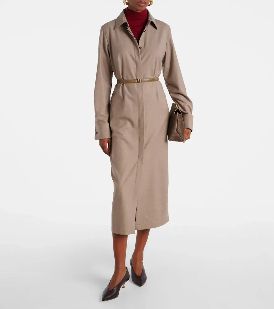 Max Mara Pallino cashmere-blend shirt dress | Thumbnail 2 Max Mara Pallino cashmere-blend shirt dress | Thumbnail 2