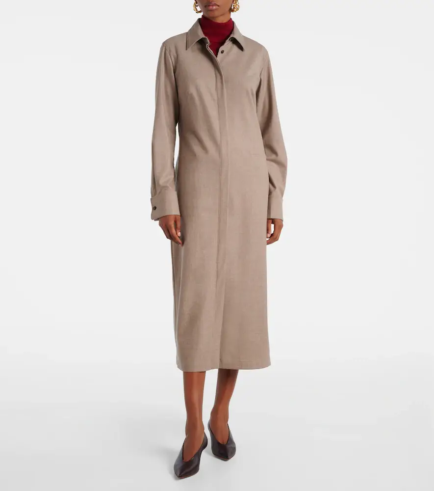 Max Mara Pallino cashmere-blend shirt dress | Thumbnail 6 Max Mara Pallino cashmere-blend shirt dress | Thumbnail 6