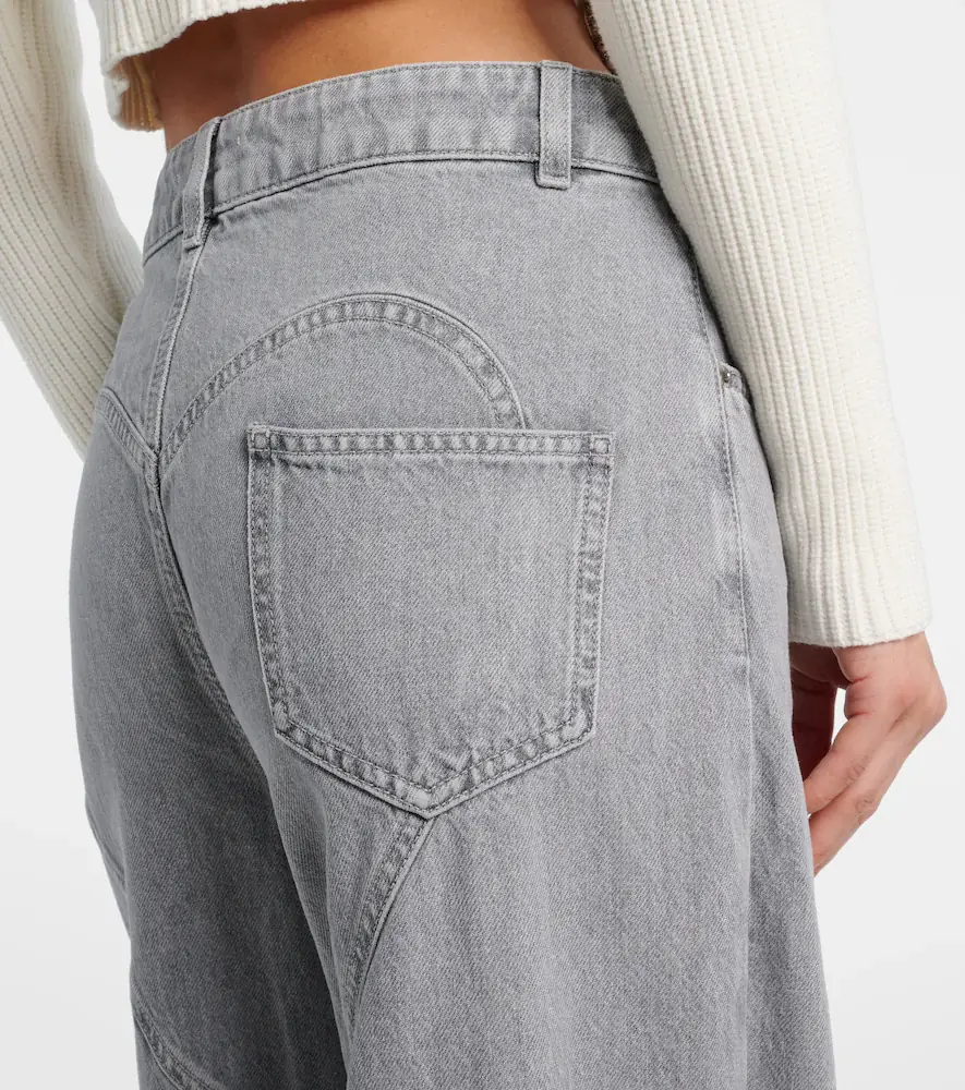 AREA Distressed embellished wide-leg jeans | Thumbnail 7 AREA Distressed embellished wide-leg jeans | Thumbnail 7