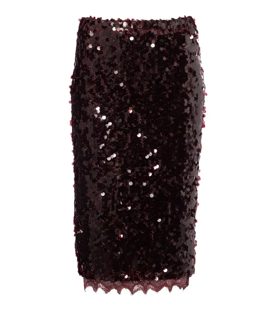 Christopher Esber Opaline sequined midi skirt