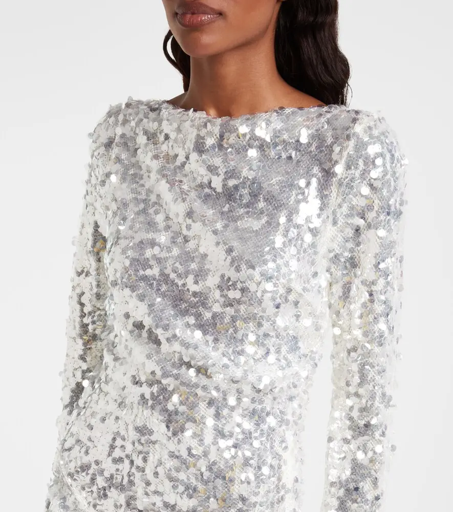 Christopher Esber Opaline open-back sequined minidress | Thumbnail 5