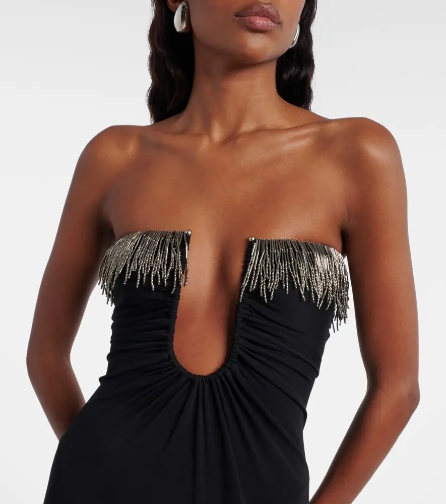 Christopher Esber Arced Palm beaded jersey maxi dress | Thumbnail 2 Christopher Esber Arced Palm beaded jersey maxi dress | Thumbnail 2