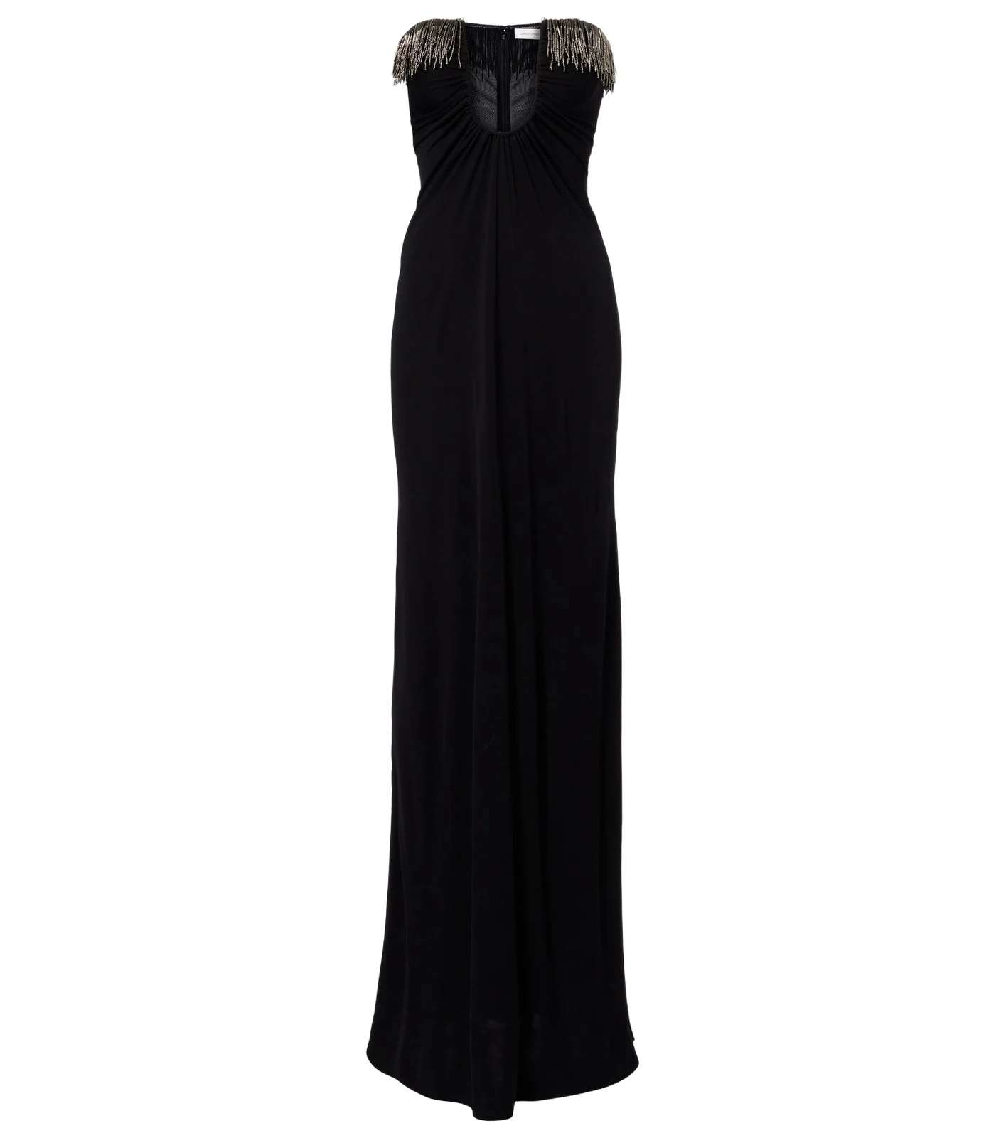 Arced Palm beaded jersey maxi dress Arced Palm beaded jersey maxi dress