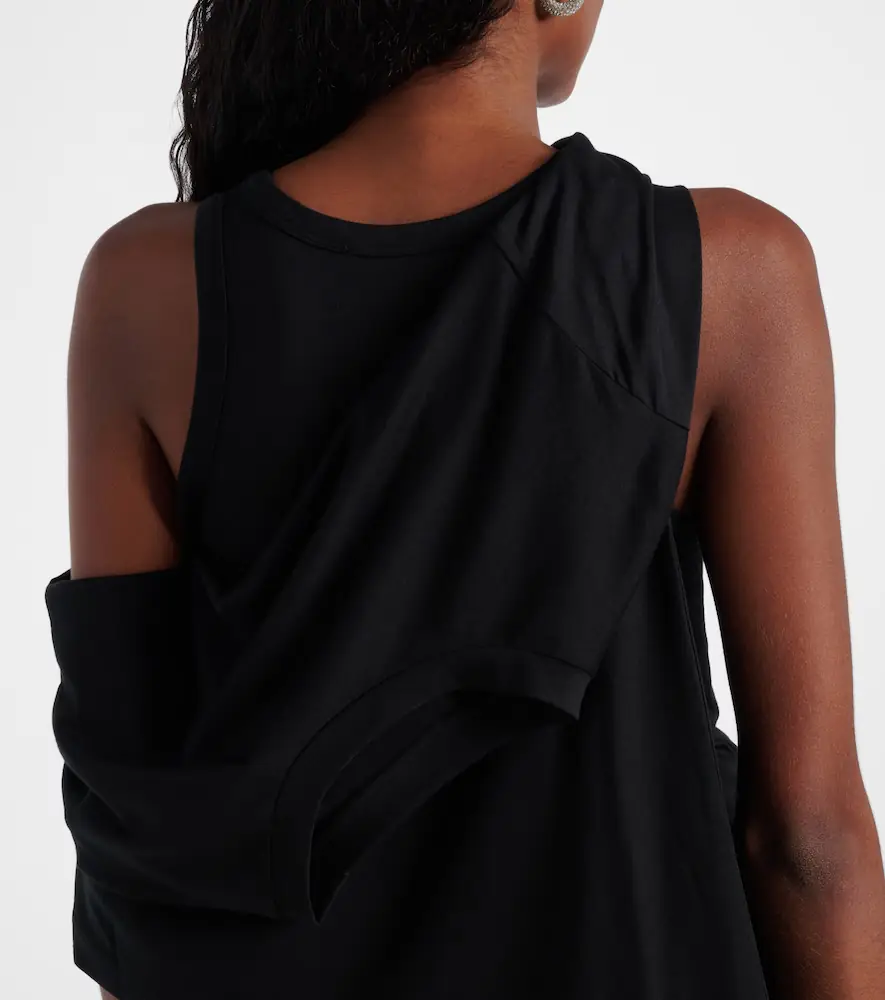 Coperni Layered cotton-blend jersey maxi dress | Thumbnail 5
