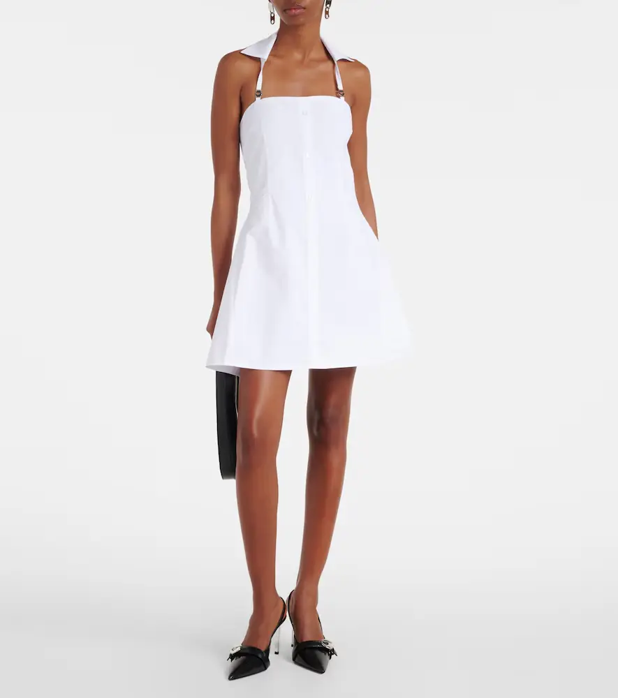 Coperni Halterneck cotton minidress | Thumbnail 2