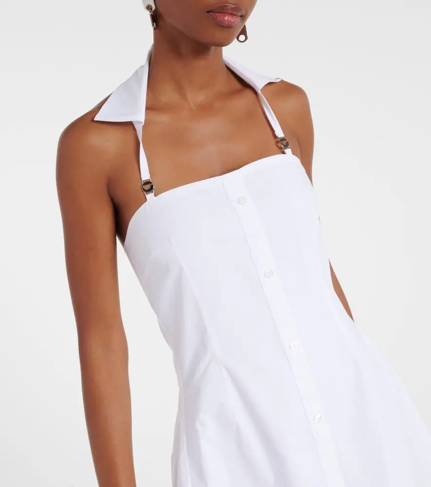 Coperni Halterneck cotton minidress | Thumbnail 3
