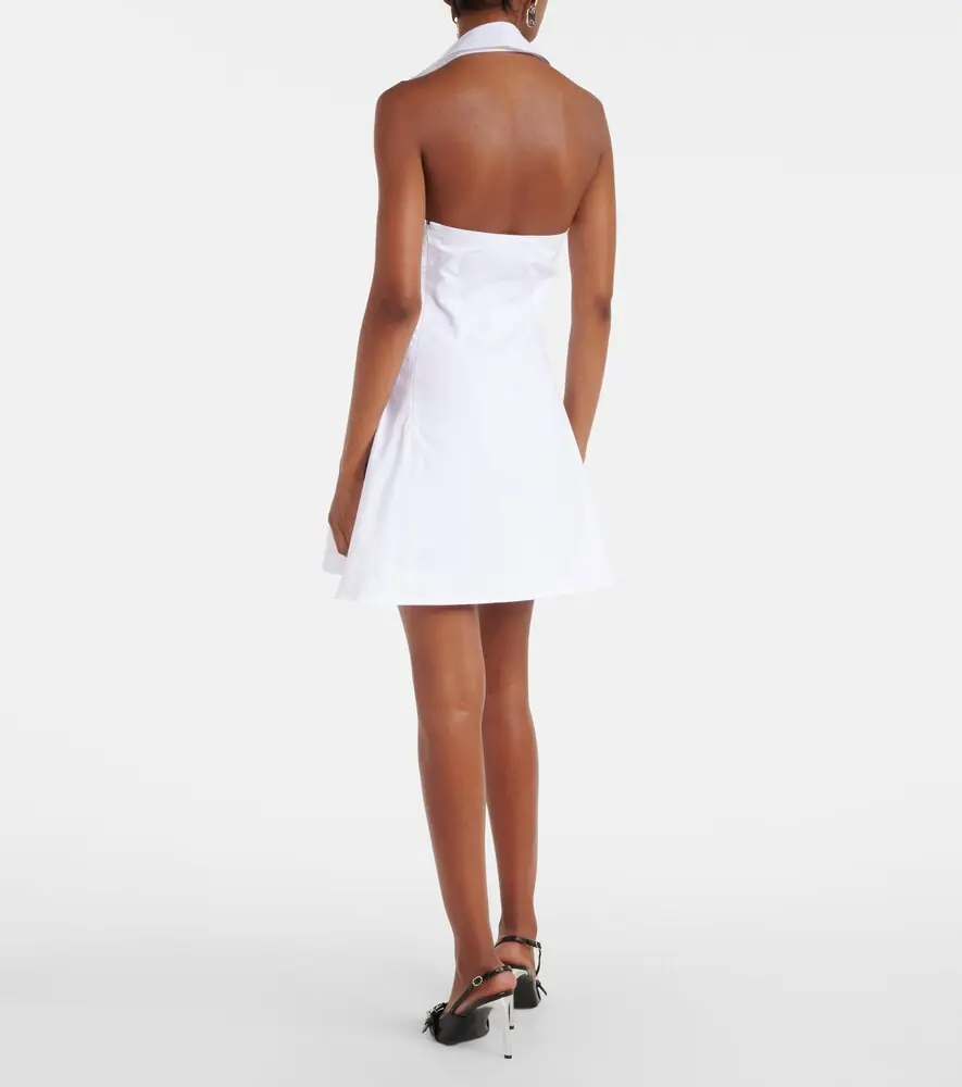 Coperni Halterneck cotton minidress | Thumbnail 4