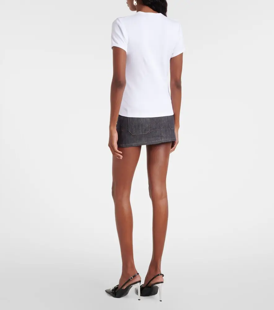 Coperni Cutout cotton T-shirt | Thumbnail 3 Coperni Cutout cotton T-shirt | Thumbnail 3