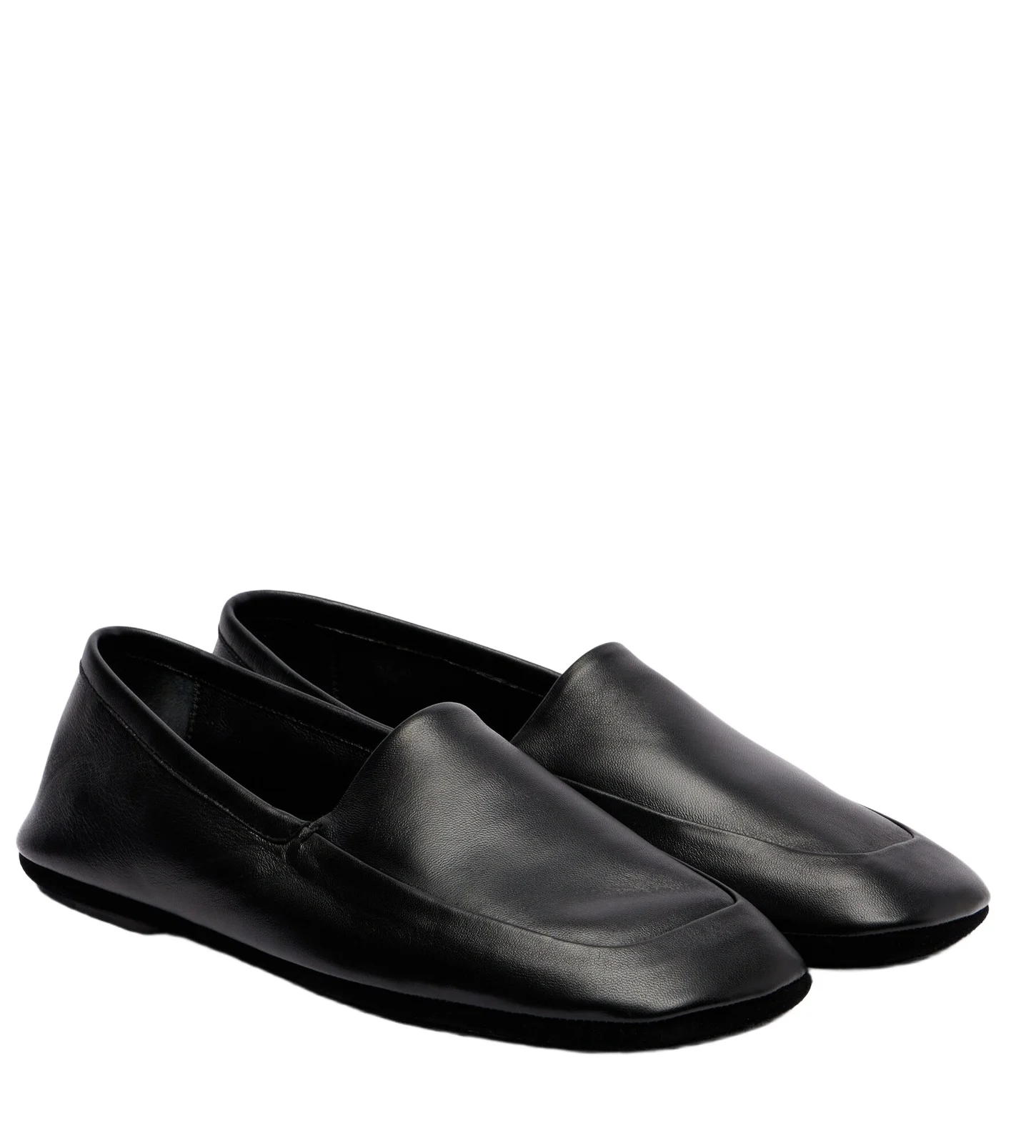 Leather slippers