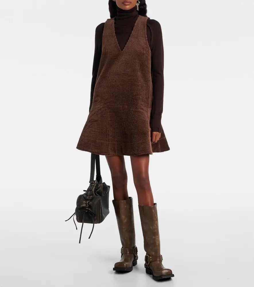Ganni Cotton corduroy minidress | Thumbnail 2