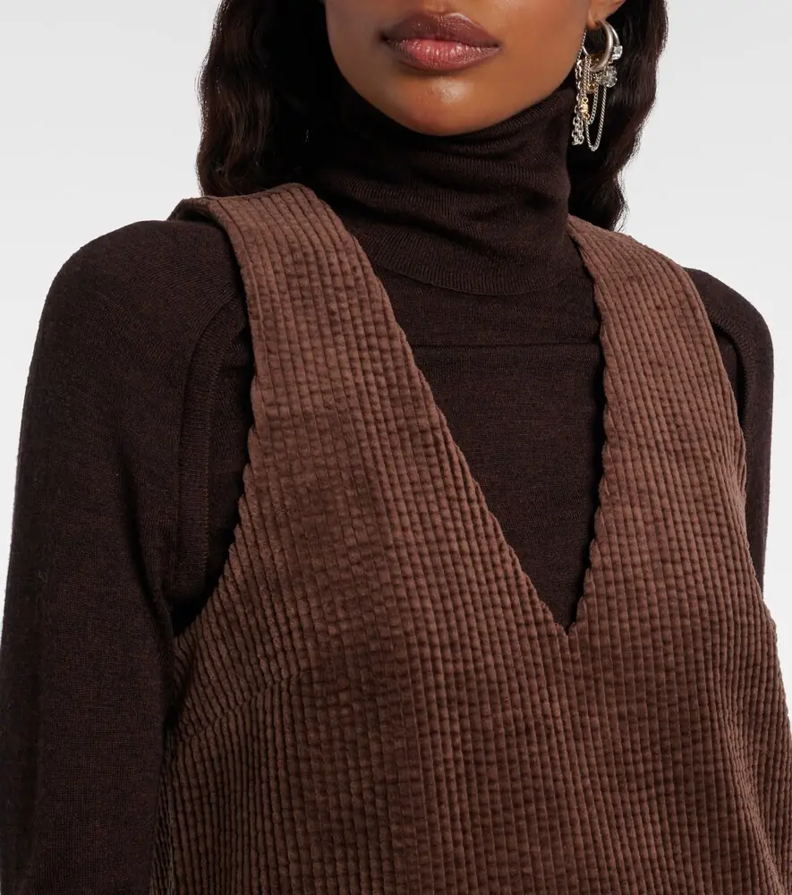 Ganni Cotton corduroy minidress | Thumbnail 5