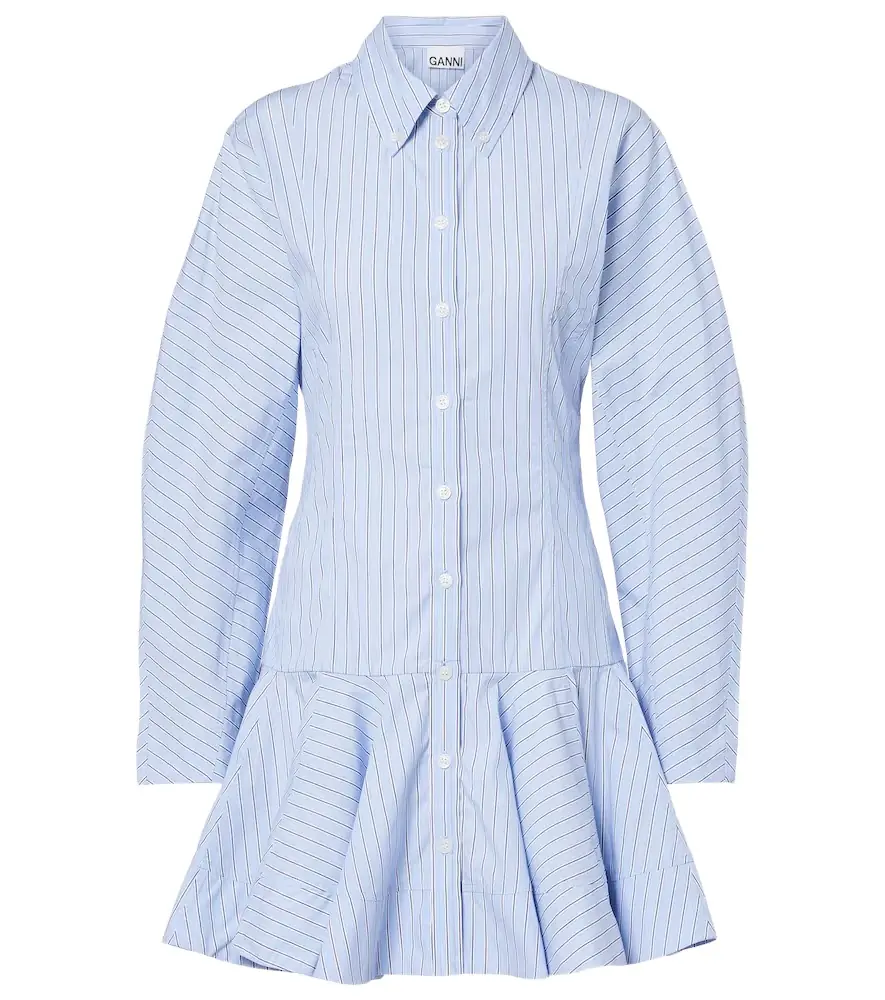 Ganni Striped cotton shirt dress | Image 1 Ganni Striped cotton shirt dress | Image 1