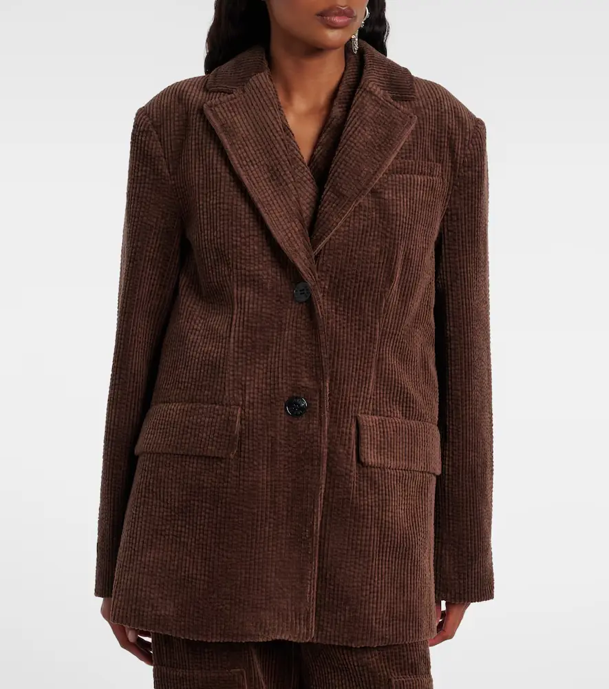 Ganni Cotton corduroy blazer | Thumbnail 3
