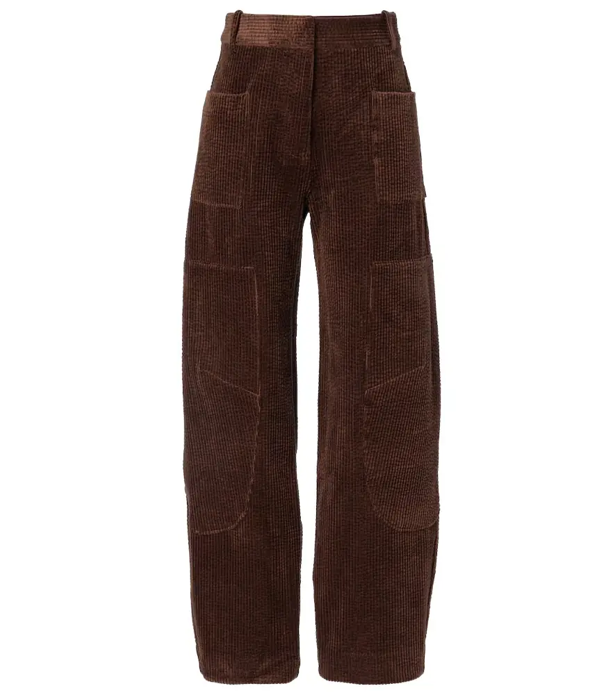 Ganni Cotton corduroy cargo pants
