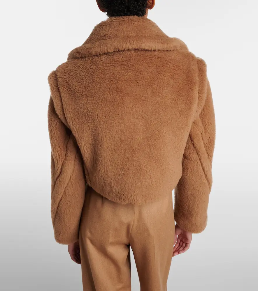 Max Mara Santos cropped camel hair and silk jacket | Thumbnail 6 Max Mara Santos cropped camel hair and silk jacket | Thumbnail 6