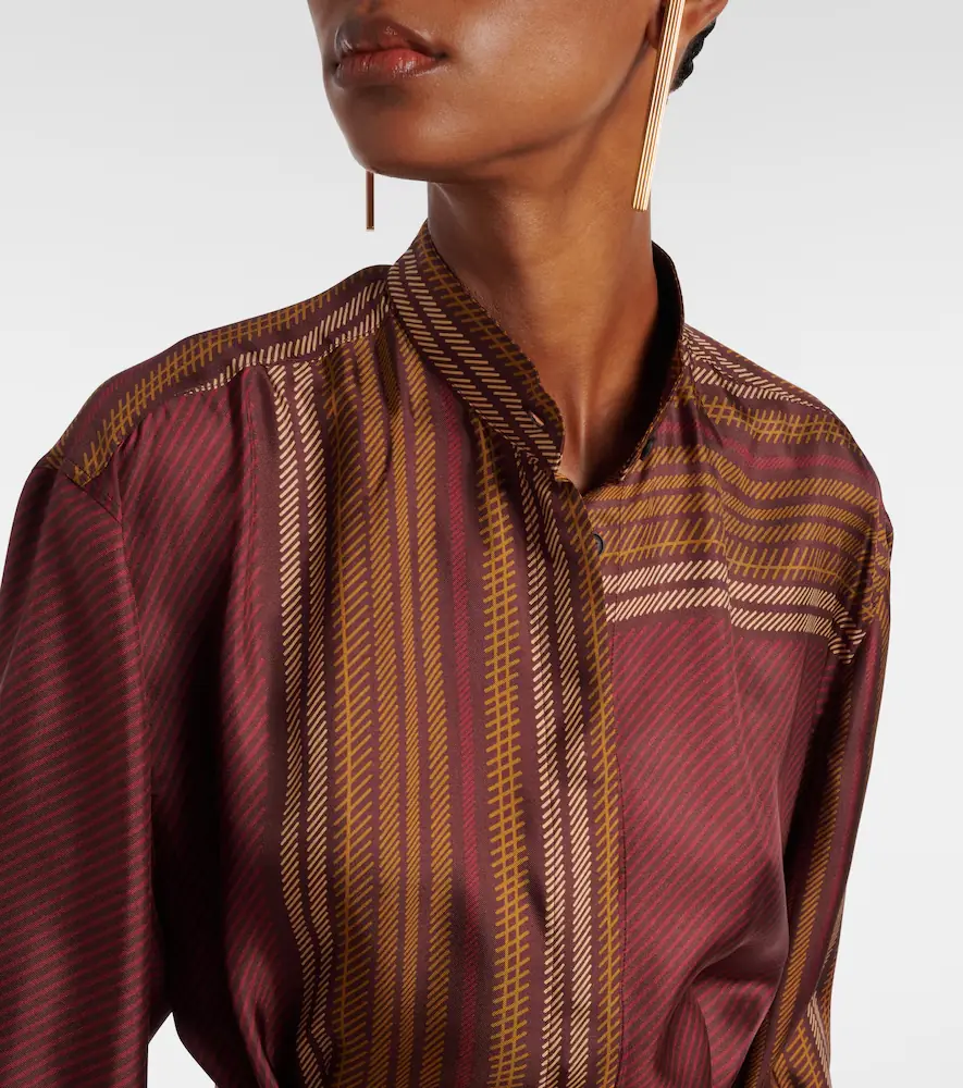 Max Mara Pietre printed silk wrap dress | Thumbnail 2