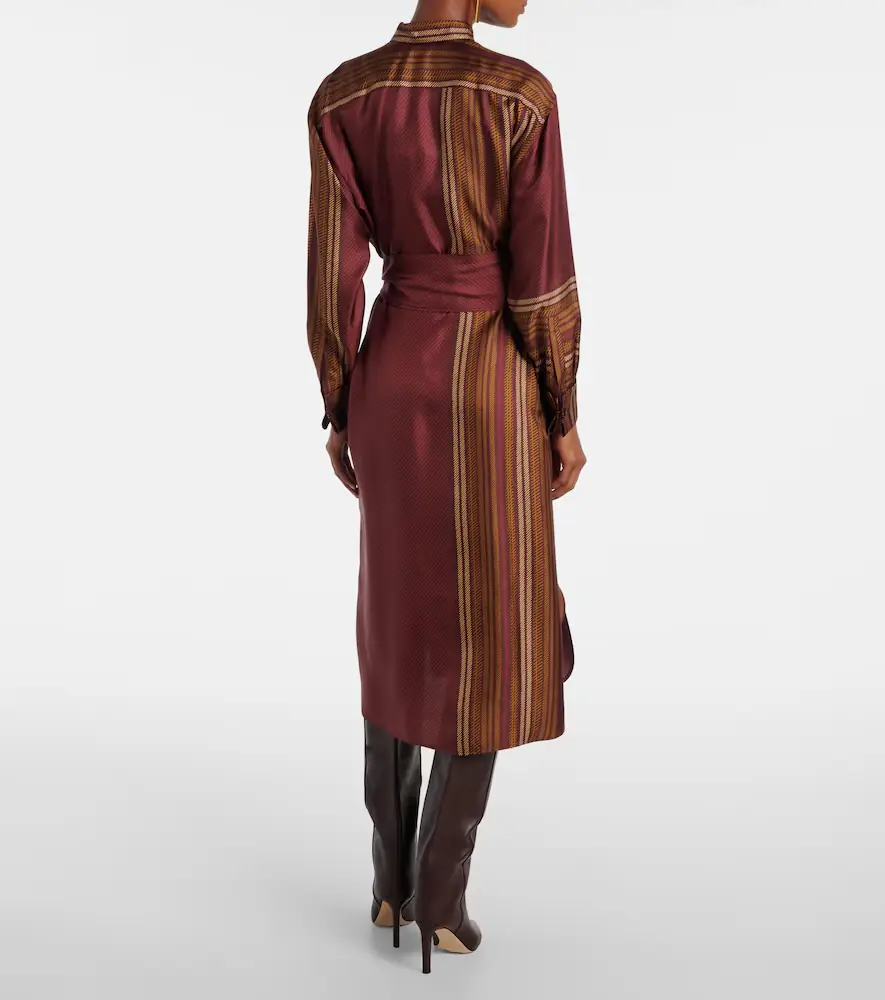 Max Mara Pietre printed silk wrap dress | Thumbnail 4