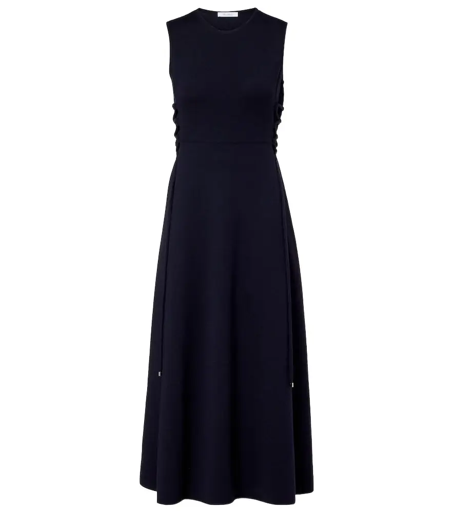 Max Mara Delfi virgin wool midi dress