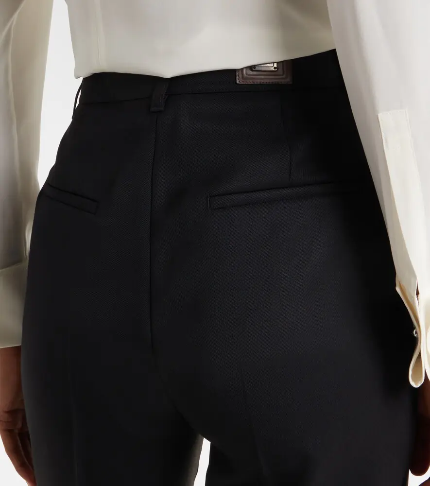 Max Mara Cannes virgin wool straight pants | Thumbnail 2 Max Mara Cannes virgin wool straight pants | Thumbnail 2
