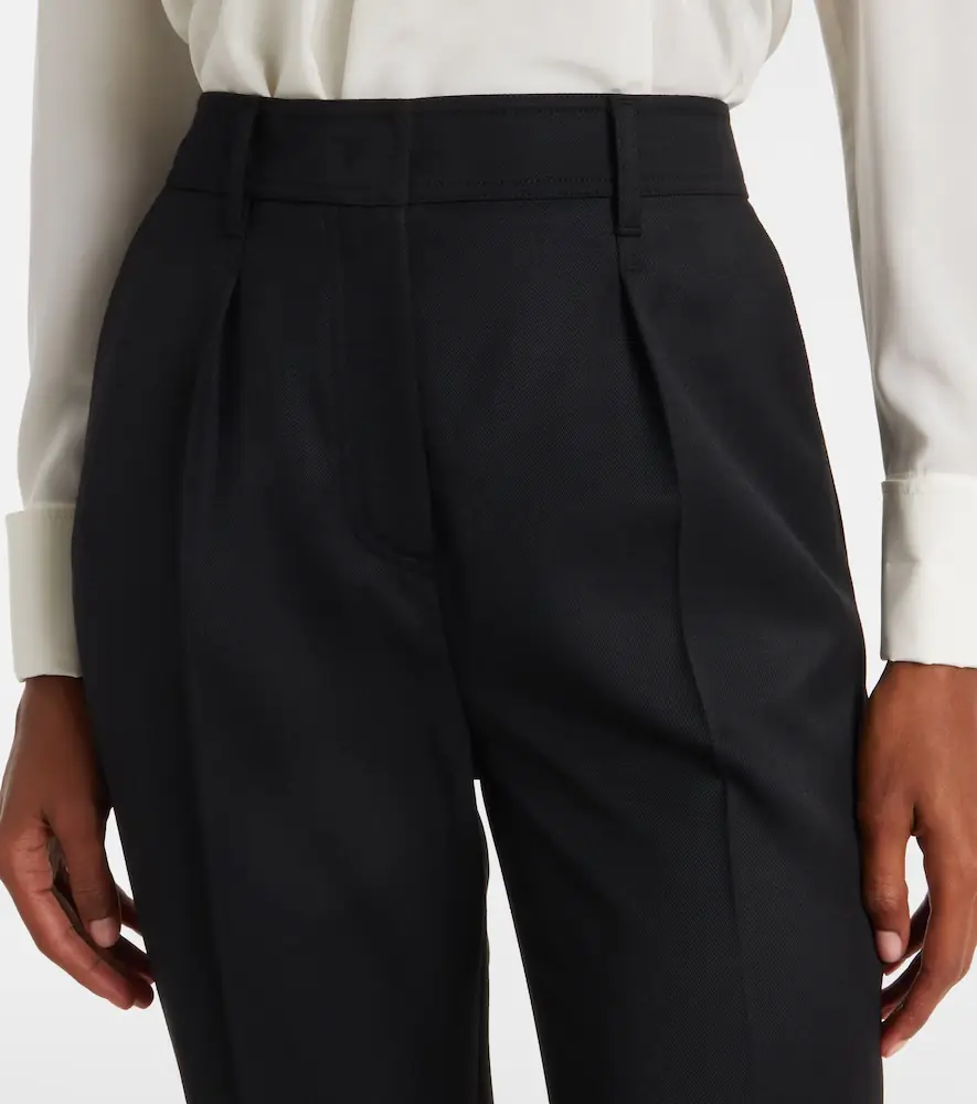 Max Mara Cannes virgin wool straight pants | Thumbnail 6 Max Mara Cannes virgin wool straight pants | Thumbnail 6