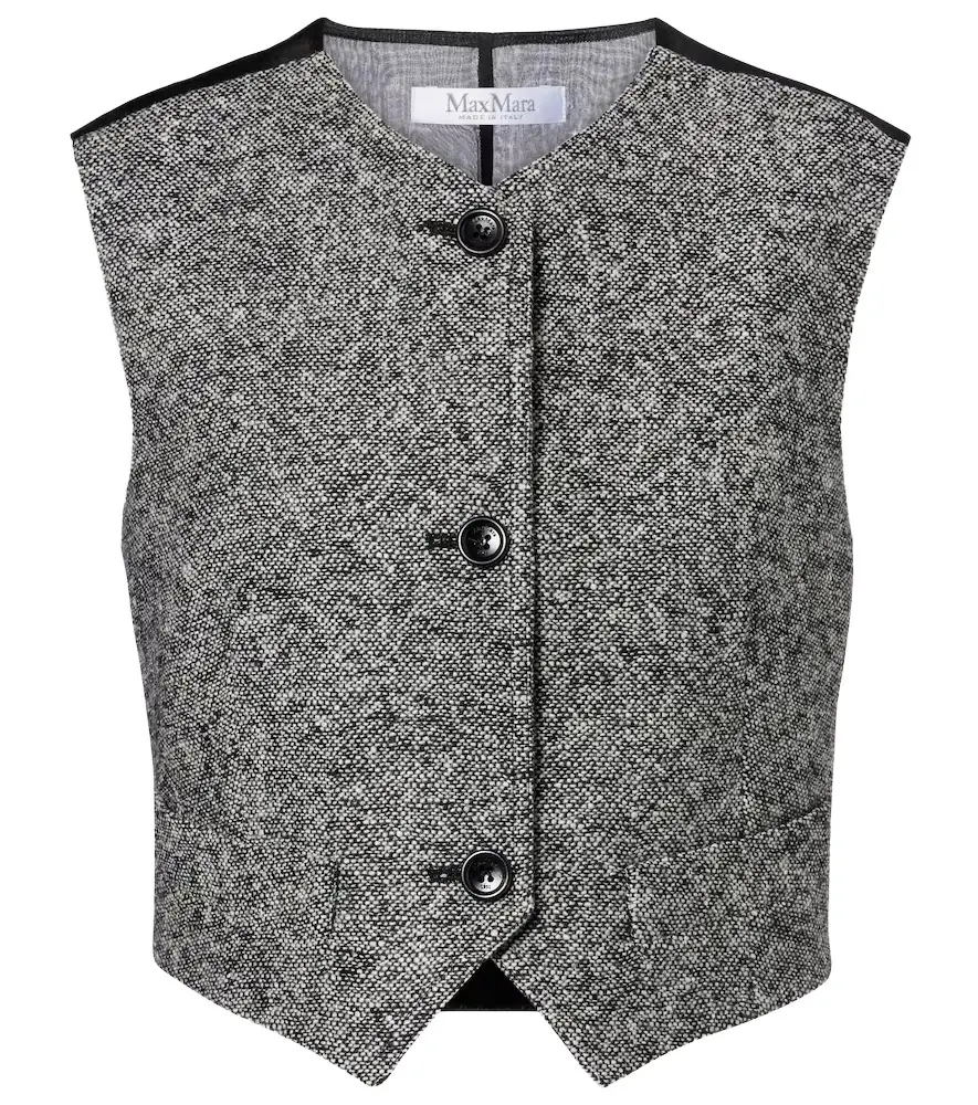 Max Mara Beato wool and silk vest