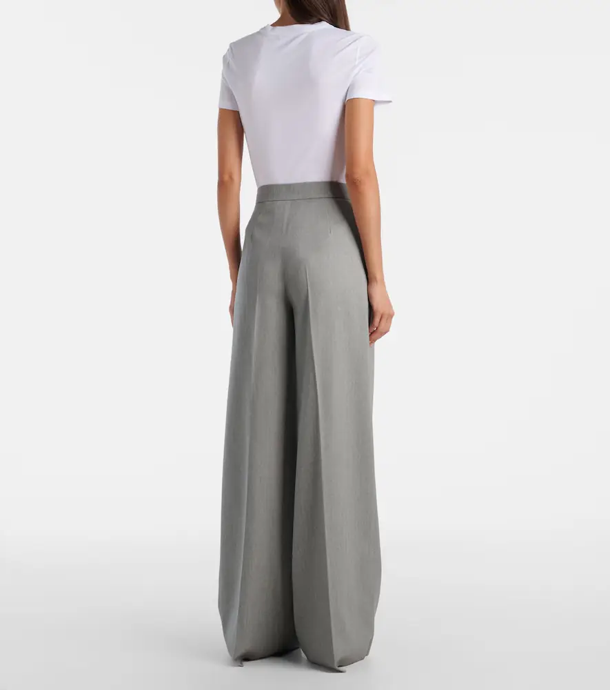 Max Mara Baden virgin wool wide-leg pants | Thumbnail 3 Max Mara Baden virgin wool wide-leg pants | Thumbnail 3