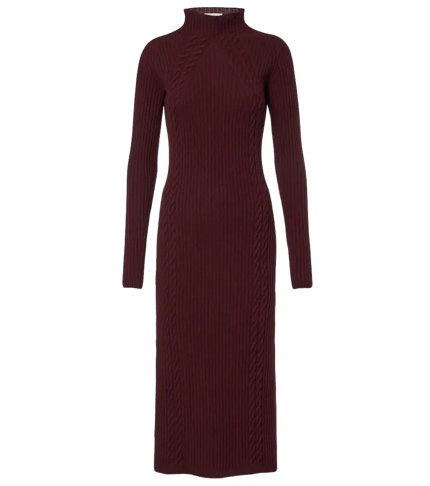 Max Mara Zelanda wool and cashmere midi dress