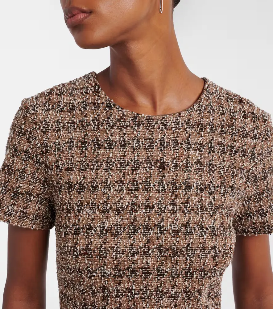 Max Mara Giugno cotton and wool-blend midi dress | Thumbnail 2