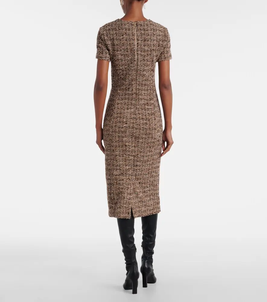 Max Mara Giugno cotton and wool-blend midi dress | Thumbnail 5