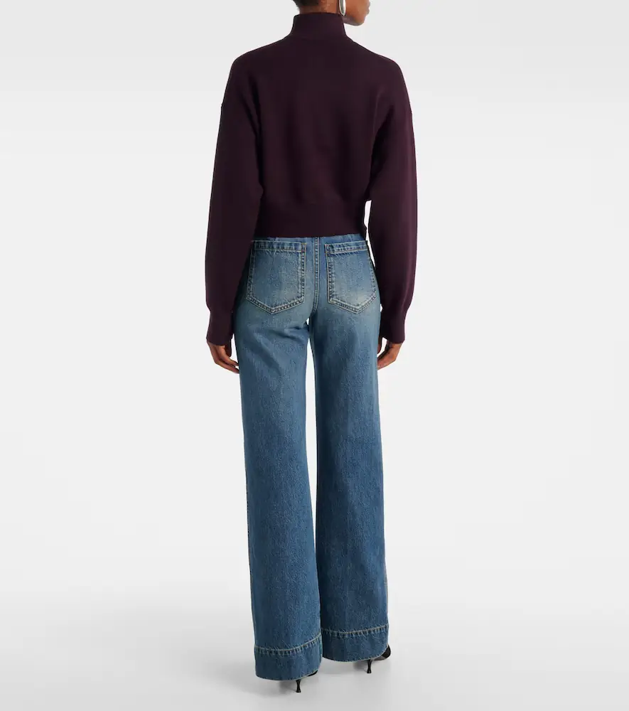 Victoria Beckham Wool-blend half-zip sweater | Thumbnail 3