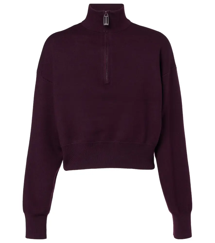 Victoria Beckham Wool-blend half-zip sweater | Image 1 Victoria Beckham Wool-blend half-zip sweater | Image 1