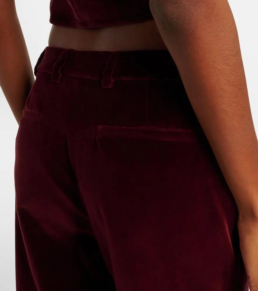 Etro Mid-rise cotton velvet flared pants | Thumbnail 3 Etro Mid-rise cotton velvet flared pants | Thumbnail 3