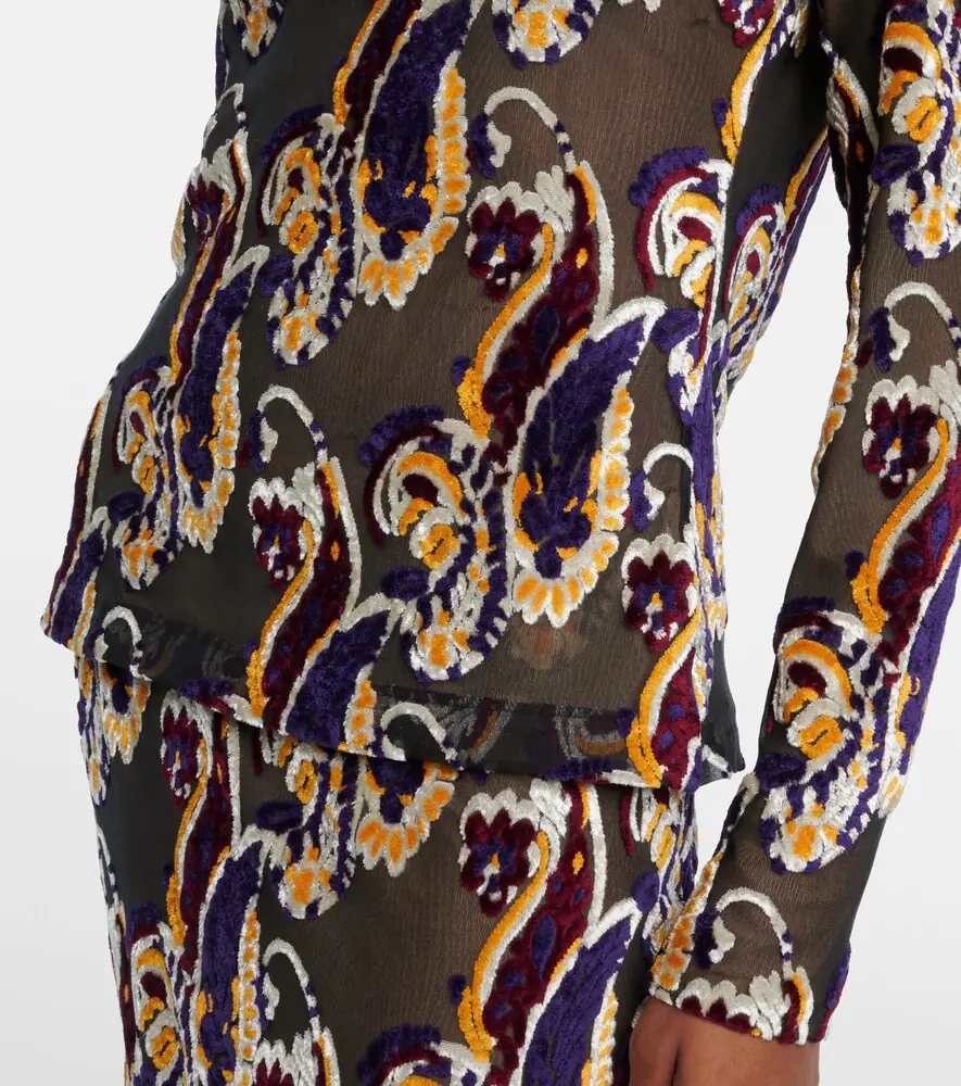 Etro Paisley semi-sheer top | Thumbnail 5 Etro Paisley semi-sheer top | Thumbnail 5