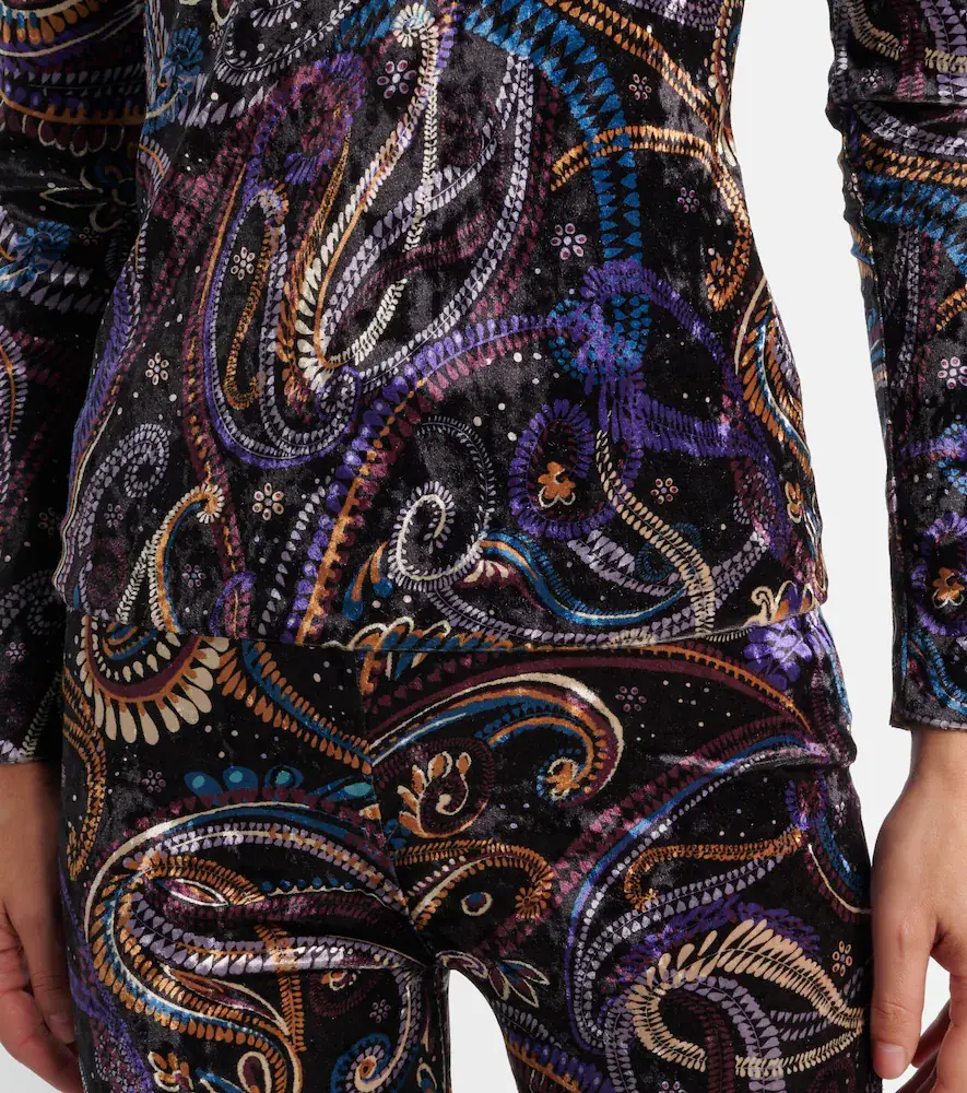 Etro Paisley velvet top | Thumbnail 4 Etro Paisley velvet top | Thumbnail 4