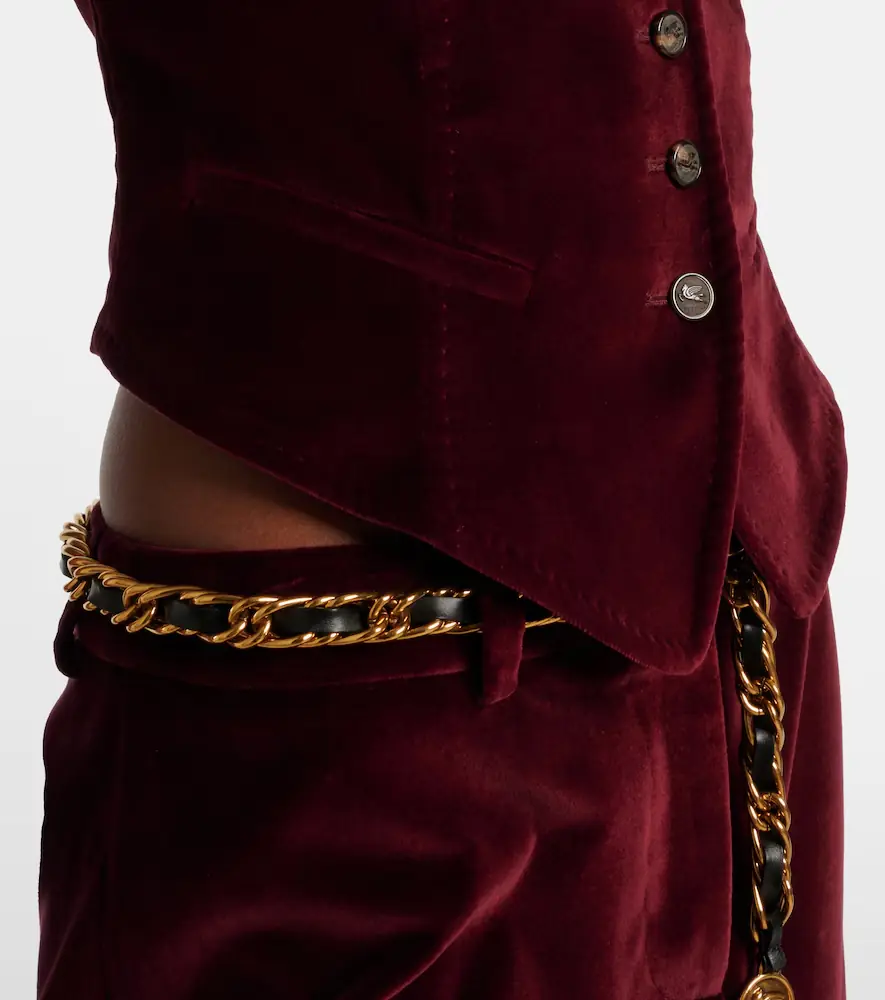 Etro Cotton velvet vest | Thumbnail 2