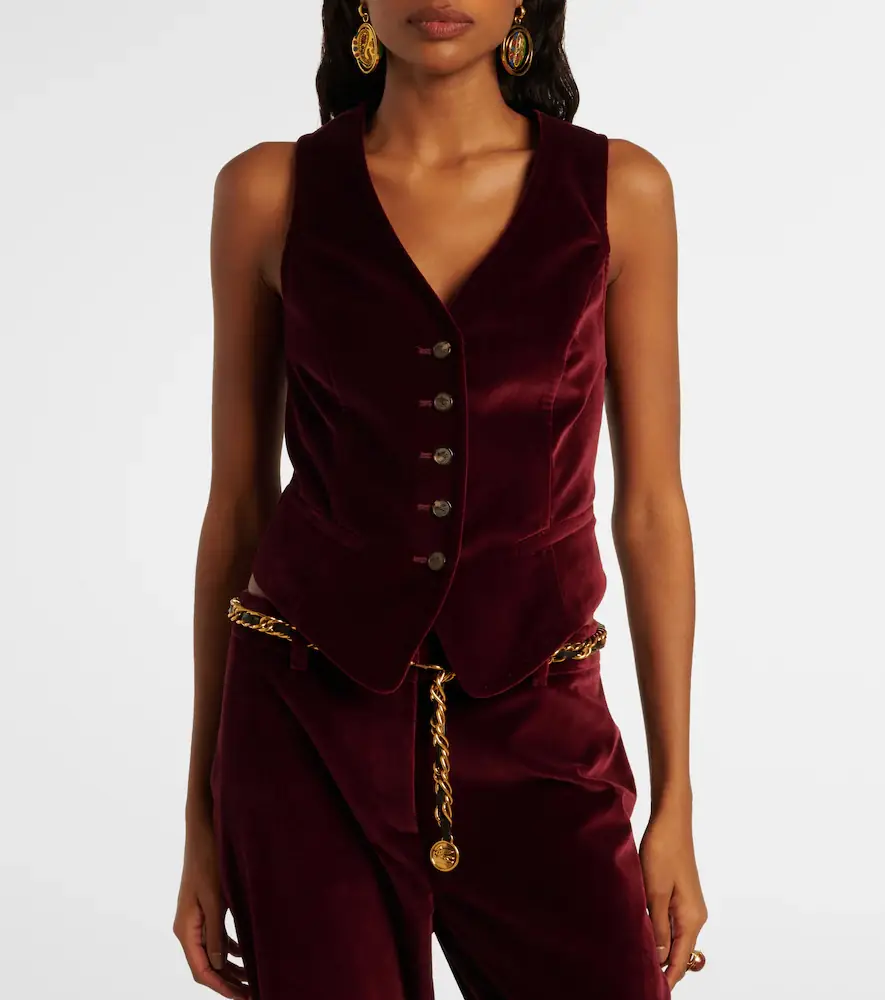 Etro Cotton velvet vest | Thumbnail 4
