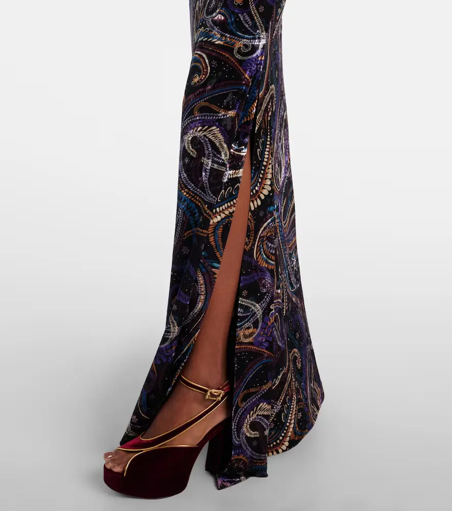 Etro Sequined turtleneck gown | Thumbnail 5