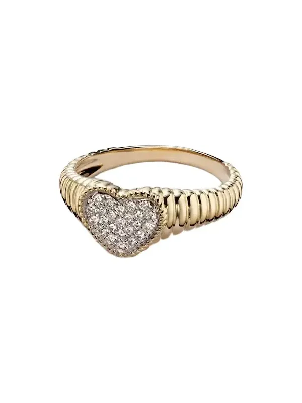 Yvonne Léon Baby 9kt gold ring with diamonds Yvonne Léon Baby 9kt gold ring with diamonds