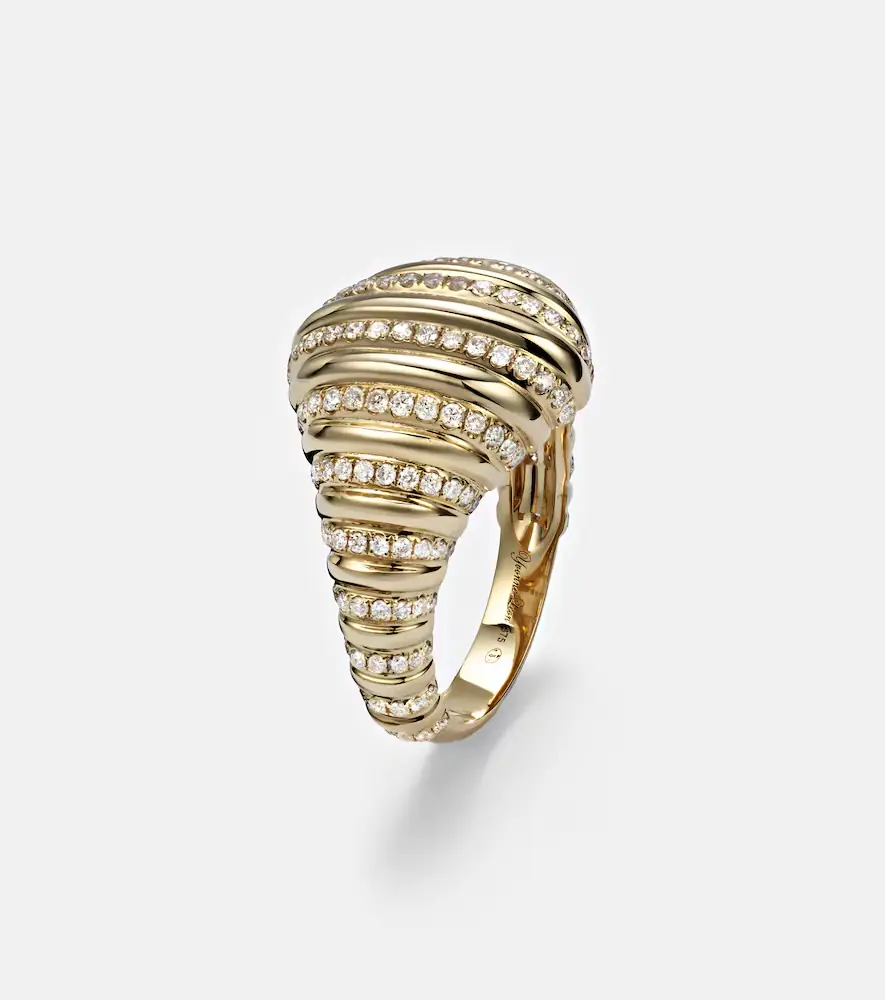 Yvonne Léon Yvonne Léon 9kt gold ring with diamonds | Thumbnail 2