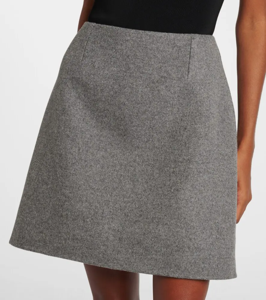 Carolina Herrera Mélange virgin wool miniskirt | Thumbnail 3