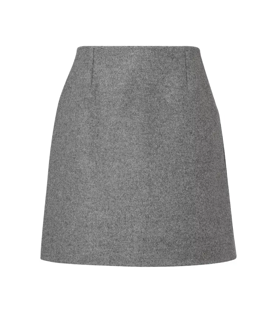 Carolina Herrera Mélange virgin wool miniskirt