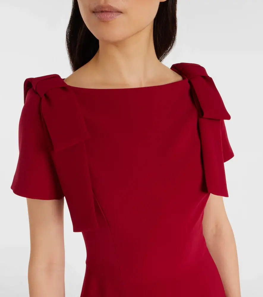 Carolina Herrera Bow-detail crêpe midi dress | Thumbnail 2