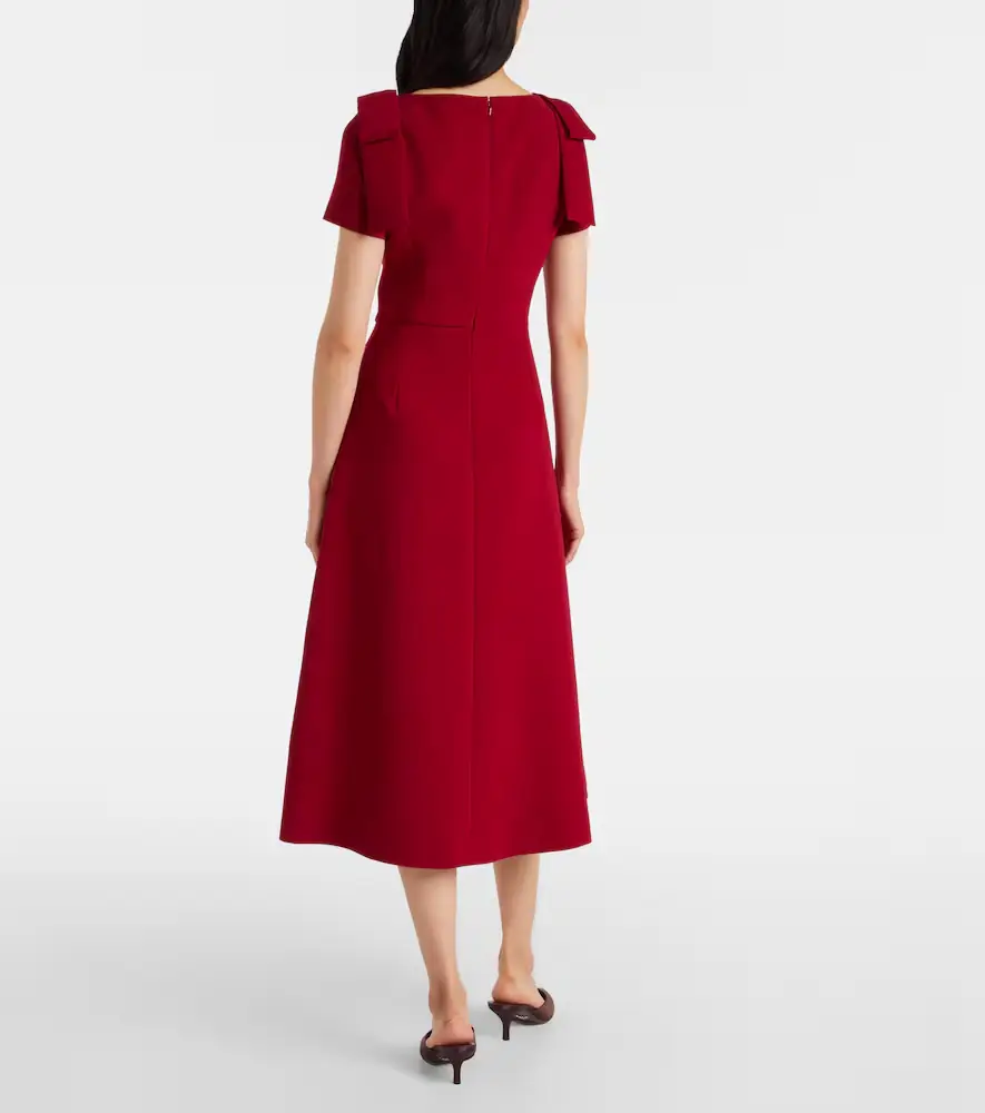 Carolina Herrera Bow-detail crêpe midi dress | Thumbnail 5