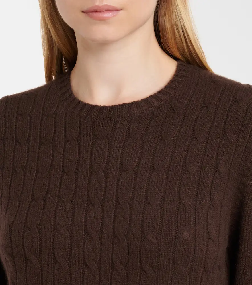 Jardin des Orangers Cable-knit cashmere-blend sweater | Thumbnail 4 Jardin des Orangers Cable-knit cashmere-blend sweater | Thumbnail 4