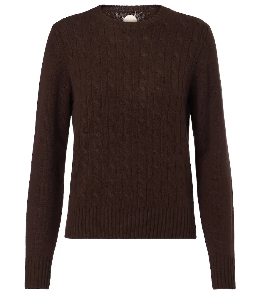 Jardin des Orangers Cable-knit cashmere-blend sweater | Image 1 Jardin des Orangers Cable-knit cashmere-blend sweater | Image 1